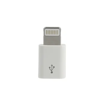 Micro USB to Lightning Adapter White