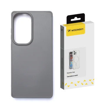 Чехол Wozinsky Carbon Fiber с MagSafe для Samsung Galaxy S25, серый