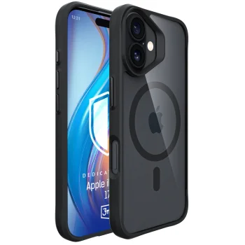 Чехол 3mk Satin Armor MagCase для iPhone 17 Черный