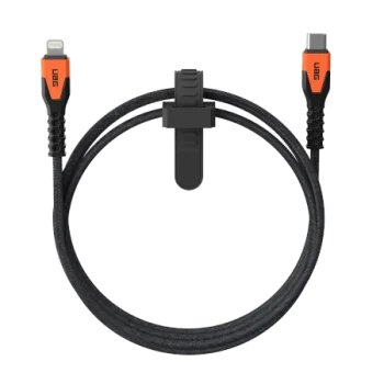 UAG izturīgs USB-C - Lightning 30W 1,5 m kabelis oranžs | Rugged Cable 1.5 orange