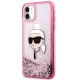 Чехол Karl Lagerfeld Glitter Karl Head для iPhone 11 / XR, розовый