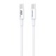 Vipfan E04 Wall Charger 20W USB Type C + Charging Data Cable ( Type C to Type C ) 3A, White | Uzlādes Ierīce...