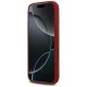 Guess iPhone 17 Pro vāciņš Silicone Script Metal Logo MagSafe, sarkans