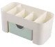 Kosmētikas organizators balts - zaļš | Cosmetics organizer white green