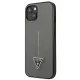Guess Saffiano Triangle Logo vāciņš iPhone 14 Plus - Sudraba