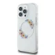 Guess iPhone 16 Pro Case IML Flowers Wreath MagSafe, Clear
