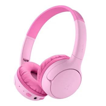 Беспроводные детские наушники Belkin Soundform Mini 2 с чехлом, розовые