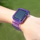 Silikona siksniņa ar ietvaru Strap Light Set Apple Watch 44mm - violeta