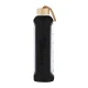 KiCA Hydro Glass stikla sporta ūdens pudele 1000 ml, melna