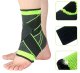 Potītes stabilizators ar Velcro aizdari, melna-zaļa