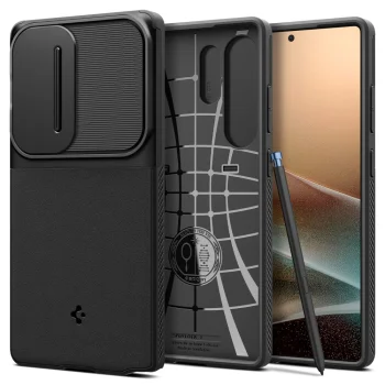 Spigen Optik Armor vāciņš Samsung Galaxy S25 Ultra, Melns