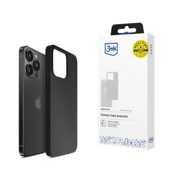 Чехол 3mk Silicone Case для iPhone 16 Pro, черный