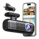 Video reģistrators REDTIGER F9 4K + 1080p ar Wi-Fi un GPS