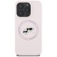 Karl Lagerfeld silikona Double Heads and Circle MagSafe vāciņš iPhone 16 Pro Max, rozā | Phone Case Cover