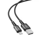 Кабель Acefast C1-02 USB - Lightning, 2.4A, 1.2м, черный