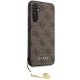 Чехол Guess 4G Charms для Samsung Galaxy A54 5G, Коричневый