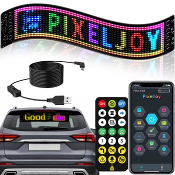 Flexible Programmable LED Panel for Car Window 16x96 App Controlled