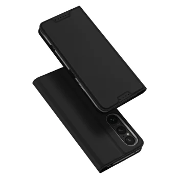 Sony Xperia 1 VI DUX DUCIS Skin Pro Auto-absorbed Leather Case Cover, Black | Чехол для Телефона...