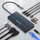 Wozinsky WDS03Y5S 14-in-1 USB-C Hub for 3 Monitors, Gray