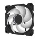 Darkflash DR08 3-in-1 120mm PWM A-RGB datora dzesēšanas ventilatori melni