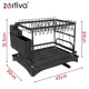 Двухуровневая сушилка для посуды Zortiva 42 x 30 x 31.5 см, черная