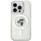 Karl Lagerfeld iPhone 15 Pro vāciņš Karl&Choupette Glitter MagSafe, caurspīdīgs