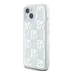 DKNY чехол для iPhone 15 / 14 / 13 Liquid Glitter Multilogo, белый