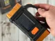 Portable LED COB Solar Flashlight with Powerbank Function, Gold