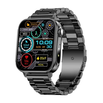 Умные часы Colmi P80 Черная Сталь 1.83" HD