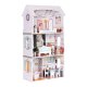 Ecotoys Alice leļļu māja, 3 stāvi, 9 mēbeles