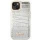 Guess Croco Collection Case for iPhone 14 Plus - Silver