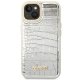 Guess Croco Collection vāciņš iPhone 14 Plus - Sudraba