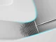 Silicone WC Toilet Brush, White/Gray