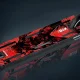 Pretslīdes lenta triku skrejritenim Soke Red Cyber, 52 x 13 cm