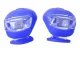 Силиконовые велосипедные фонари 2 LED, 2 шт., синие