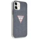 Чехол Guess для iPhone 12 mini Jeans Collection, темно-синий