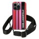 Karl Lagerfeld Color Stripes Strap vāciņš iPhone 14 Pro Max - Rozā