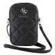 Сумка для телефона Guess Zip Quilted 4G, черная