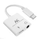 Адаптер USB-C на 3.5 мм mini jack с PD 30W Maclean MCTV-848