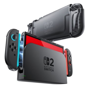 Чехол Supcase Crystal для Nintendo Switch 2, Transparent Black