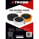 Xtrobb 00017214 Polishing Sponges, 145 mm, 3 pcs + Adapter