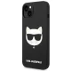 Karl Lagerfeld Silicone Choupette Head MagSafe vāciņš iPhone 14 Plus, Melns