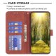 Apple iPhone 14 Pro 6.1\'\' Geometric Texture Wallet Stand Leather Phone Book Case Cover, Brown