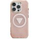 Guess iPhone 16 Pro Max Case IML Metal Glitter 4G Circle Triangle MagSafe, Pink