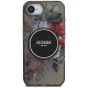 Guess IML Flowers MagSafe vāciņš Apple iPhone 16e - Melns