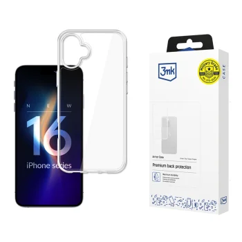 3mk Armor Case iPhone 16 Plus vāciņš, caurspīdīgs