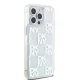 DKNY iPhone 15 Pro Max Case Liquid Glitter Multilogo, White