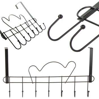 Metal Clothes Towel Hanger Door Shelf 7 Hooks, Different colour