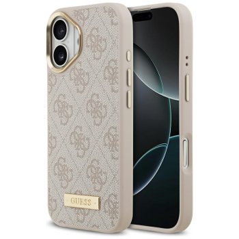 Guess 4G Logo Plate MagSafe vāciņš priekš iPhone 17 - rozā | Phone Case Cover