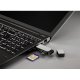 Hama 123900 USB 3.0 karšu lasītājs SD/microSD, melns/sudraba